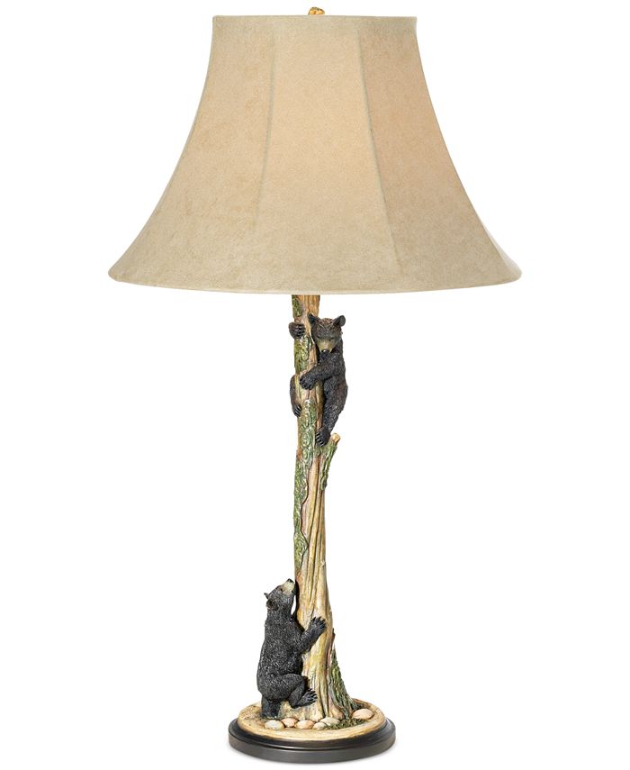 Pacific Coast Climbing Bears Table Lamp