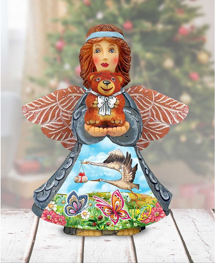 G.DeBrekht Angel of Birth Handcrafted Christmas Figurine