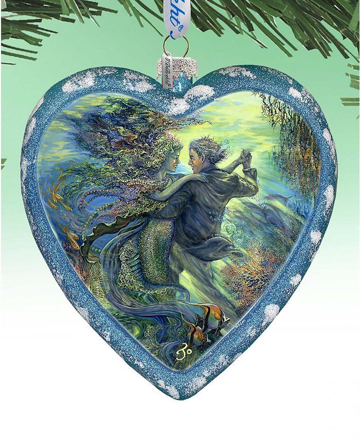 G.DeBrekht For the Love of a Mermaid Heart Holiday Ornament