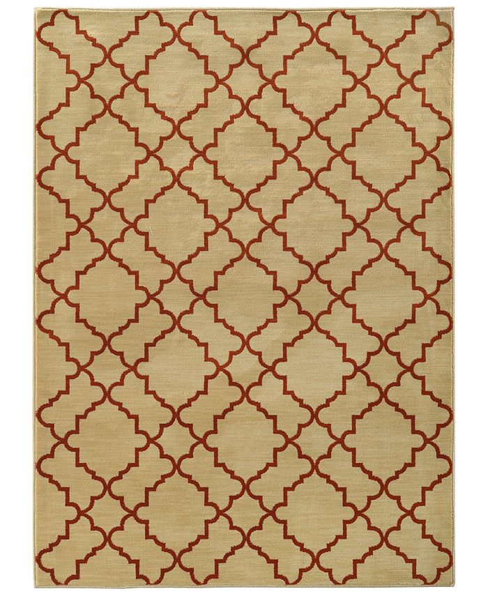 Oriental Weavers CLOSEOUT! Casablanca 5178E Beige/Rust 6'7" x 9'6" Area Rug