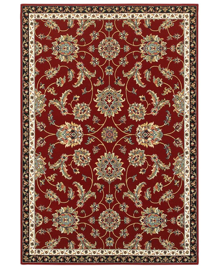 Oriental Weavers Kashan 370R Red/Multi 6'7" x 9'6" Area Rug