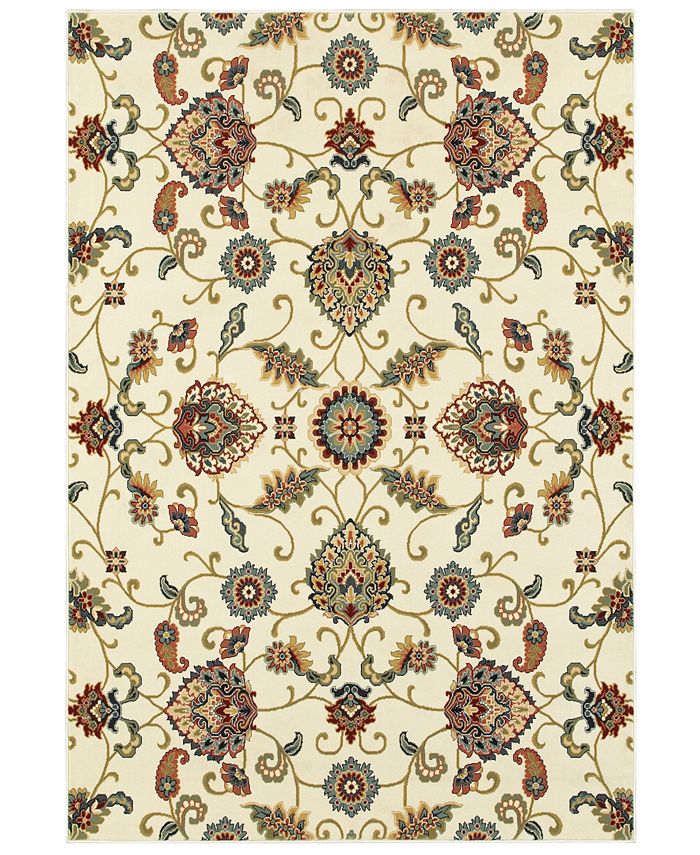 Oriental Weavers Kashan 9946W Ivory/Multi 6'7" x 9'6" Area Rug