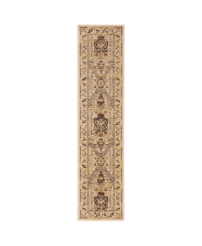 JHB Design Romeo ROM06 Beige 1'10" x 7'6" Runner Rug