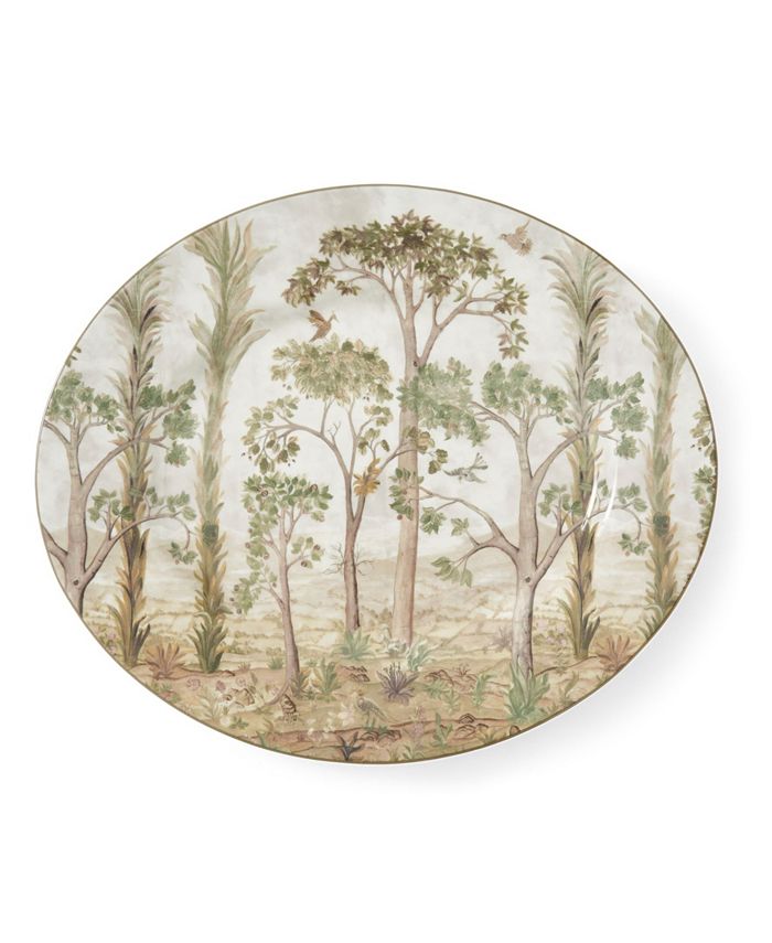 Kit Kemp for Spode Tall Trees Oval Platter, 14"