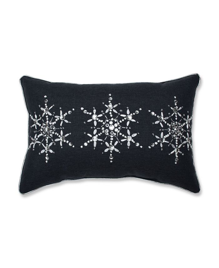 Pillow Perfect Jeweled Christmas Lumbar Pillow