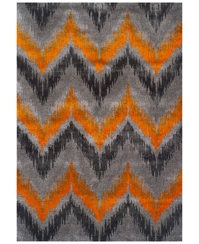 D Style CLOSEOUT! Modern Abstracts Chevron 7'10" x 10'7" Area Rug