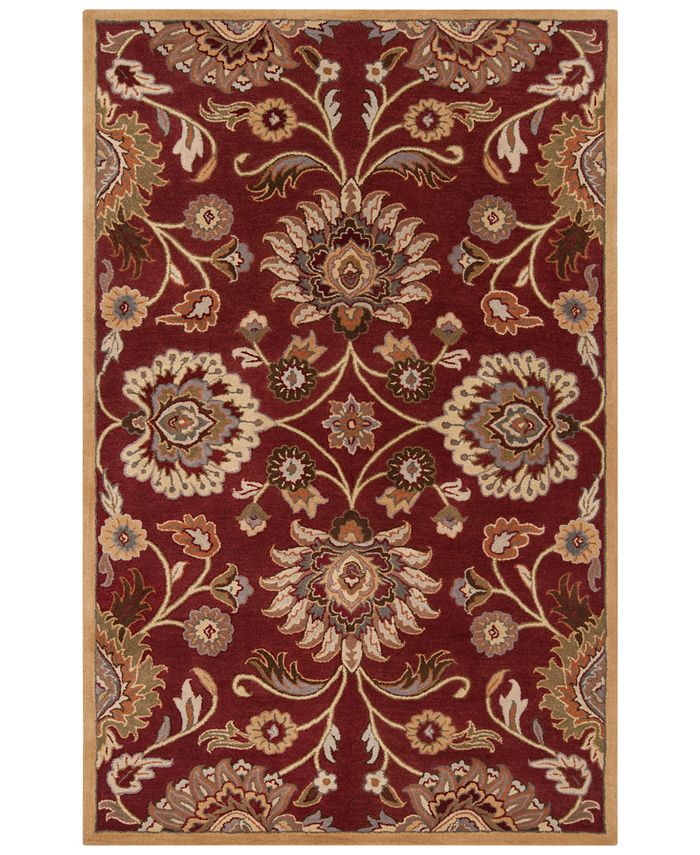 Surya Caesar CAE-1061 Burgundy 7'6" x 9'6" Area Rug