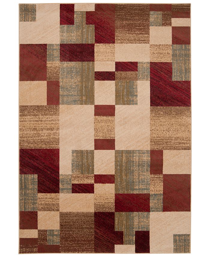 Surya Riley RLY-5006 Dark Red 7'10" x 10'10" Area Rug