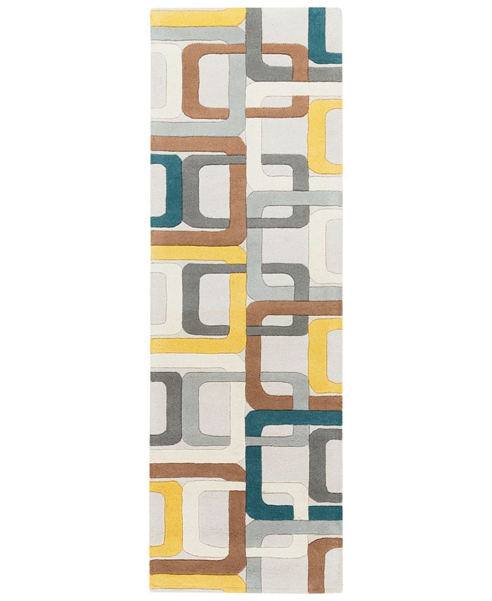 Surya Forum FM-7159 Dark Green 2'6" x 8' Runner Area Rug