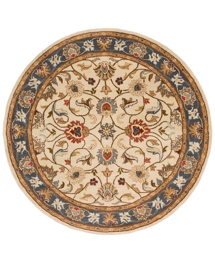 Surya Caesar CAE-1125 Bright Yellow 4' Round Area Rug