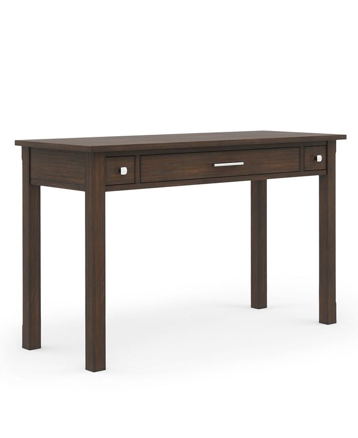 Simpli Home Avalon Solid Wood Writing Office Desk