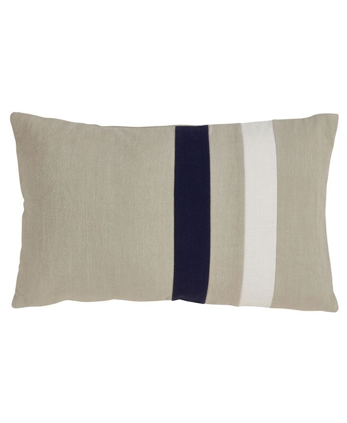 Saro Lifestyle Double Striped Decorative Pillow, 12