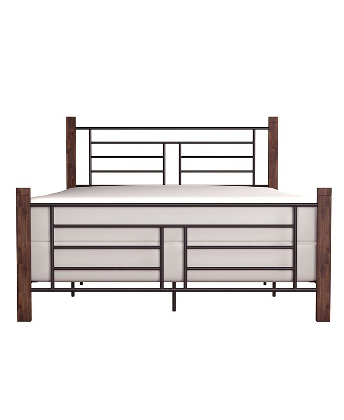 Hillsdale Raymond Metal and Wood Queen Bed