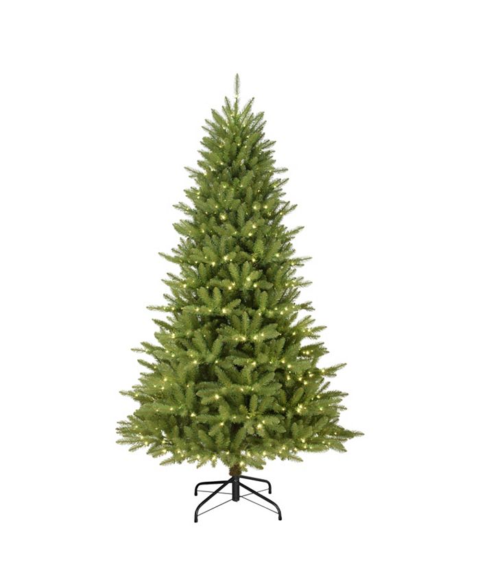 Puleo 7.5' Pre-Lit Fraser Fir Artificial Christmas Tree with Multi Function Lights and Remote