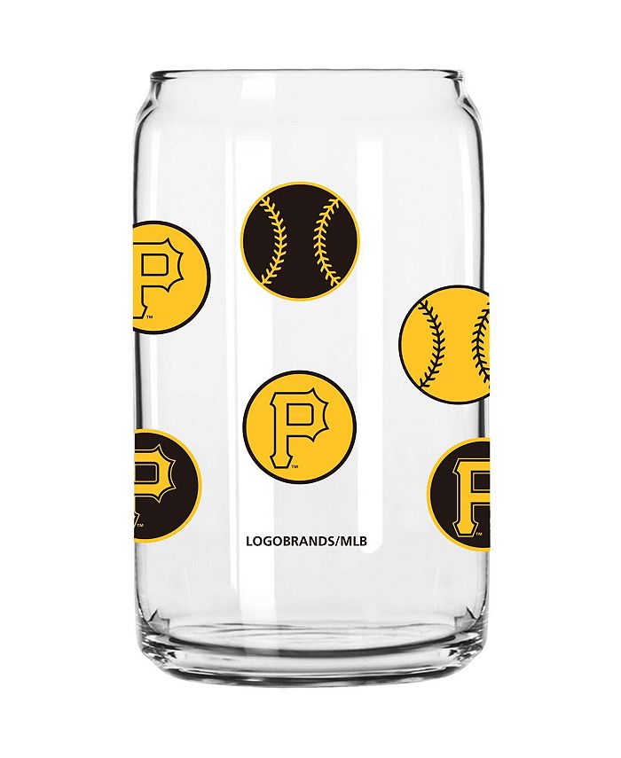 Logo Brands Pittsburgh Pirates 16 Oz Smiley Can Glass