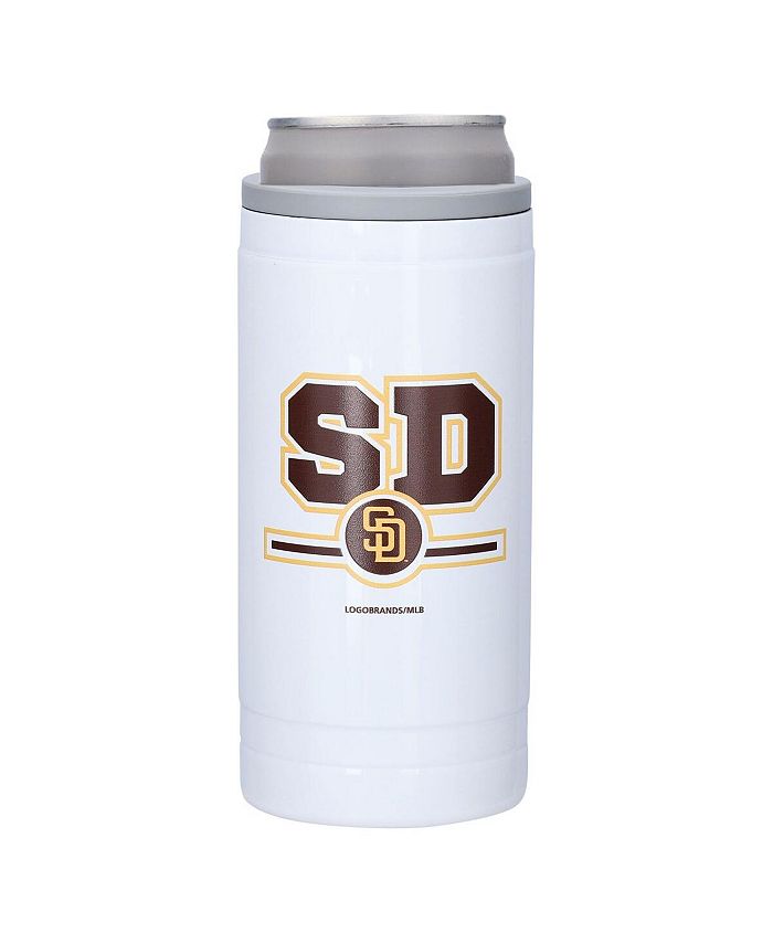 Logo Brands San Diego Padres 12 Oz Letterman Slim Can Cooler