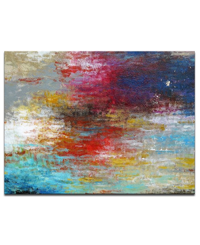 Ready2HangArt 'Currents 1' Abstract Canvas Wall Art, 20x30"