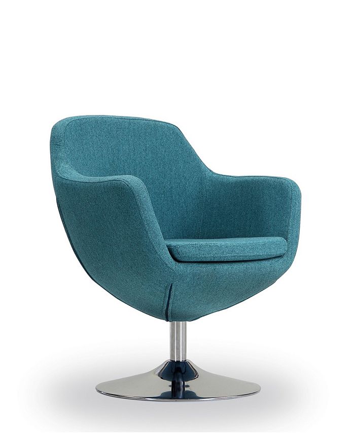 Manhattan Comfort Caisson Swivel Accent Chair