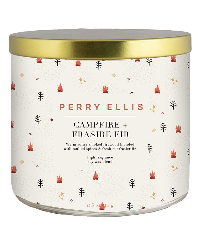 Perry Ellis Campfire and Frasier Fir Candle, 14.5 oz