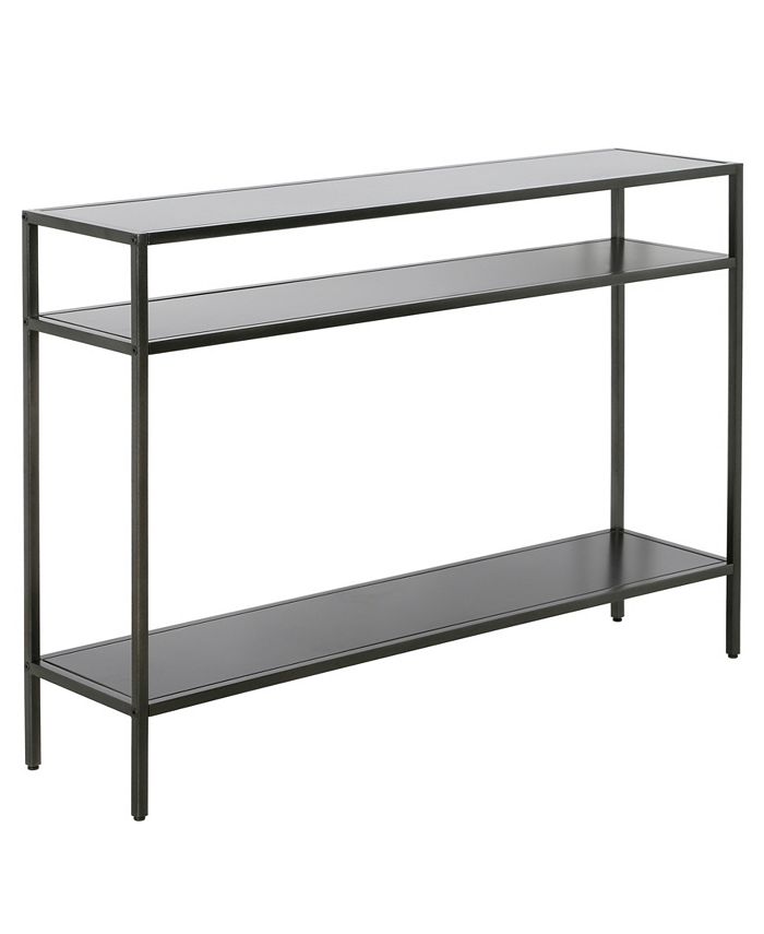 Hudson & Canal Ricardo Console Table with Shelves, 42" x 10"