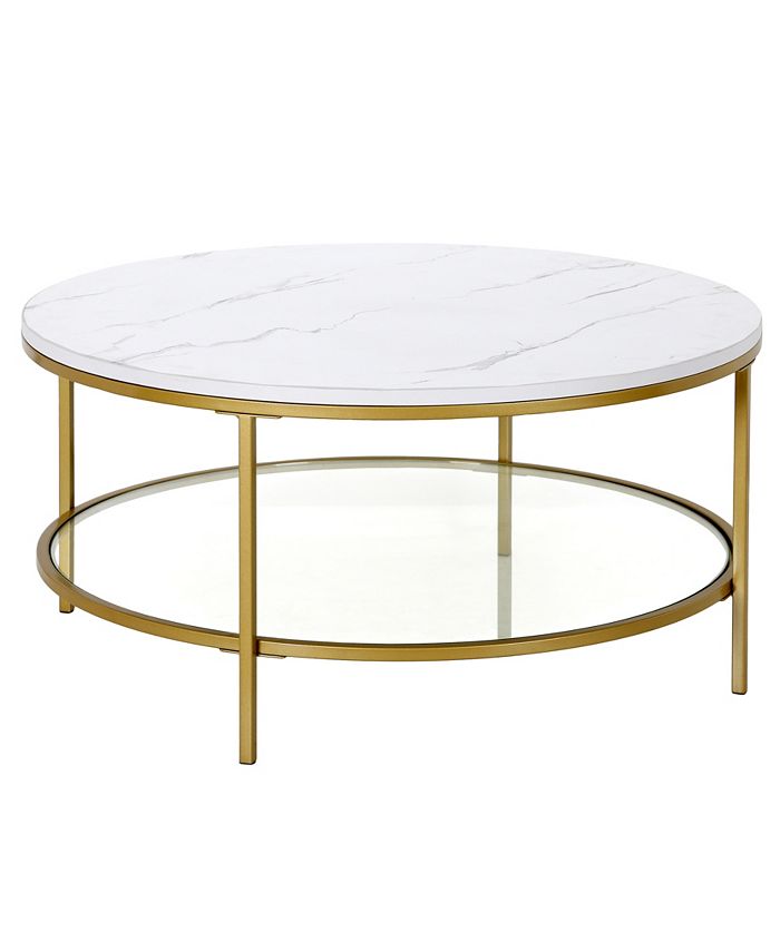 Hudson & Canal Sivil 36" Round Coffee Table