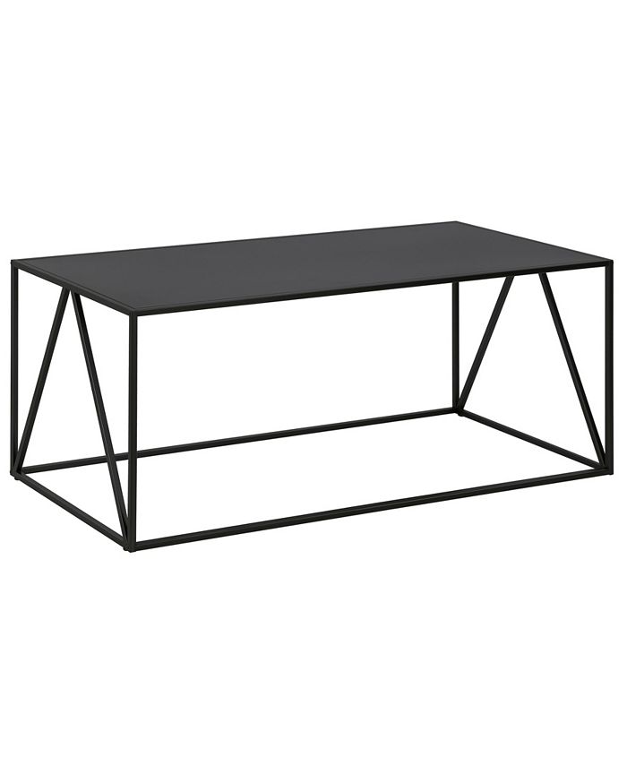 Hudson & Canal Pia 45" Wide Metal Rectangular Coffee Table