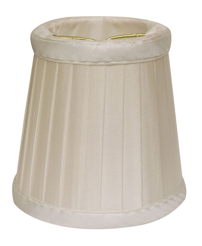 Macy's Cloth&Wire Slant Side Pleat Chandelier Lampshade with Flame Clip