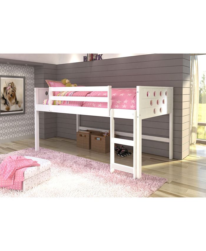 Donco Kids Twin Circles Low Loft Bed