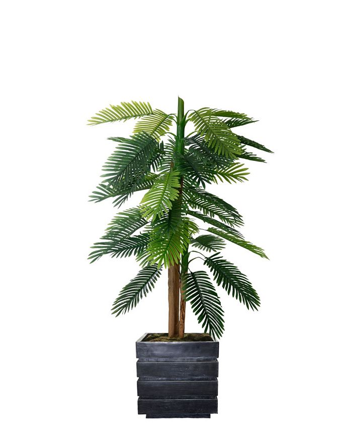 Vintage Home 64" Real Touch Palm Tree in Fiberstone Planter