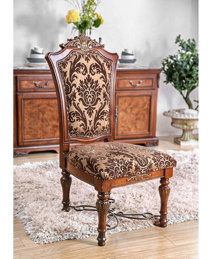 Furniture of America Eleanora Brown Cherry Side Chair (Set of 2)