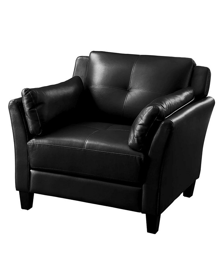 Furniture of America Tonia Faux Leather Accent Chair