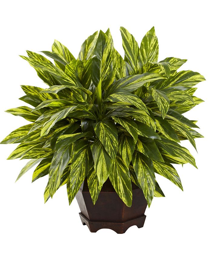 Nearly Natural Tradescantia Artificial Plant in Hexagon Planter