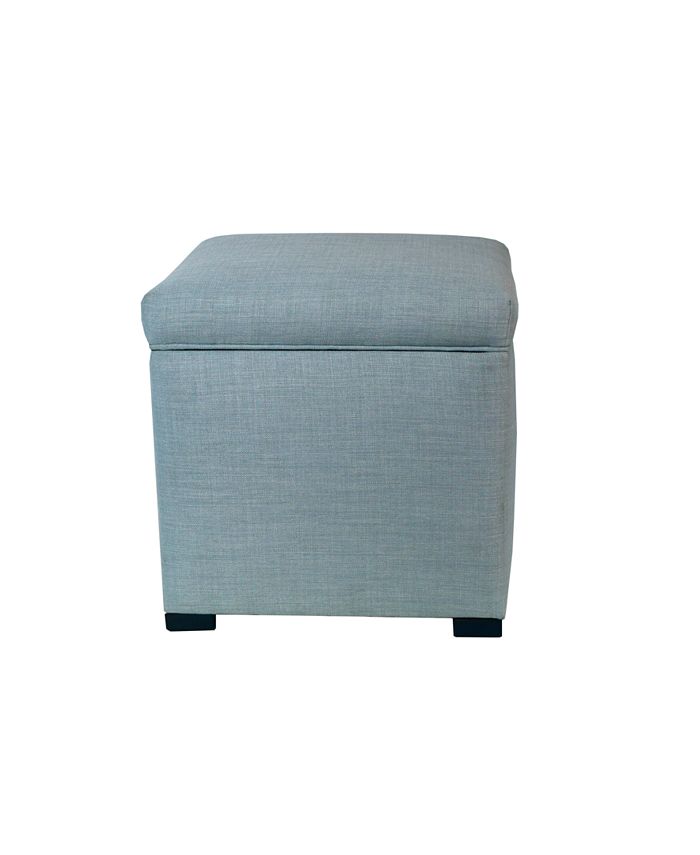 MJL Furniture Designs Tami Button Tufted Upholstered Storage Ottoman