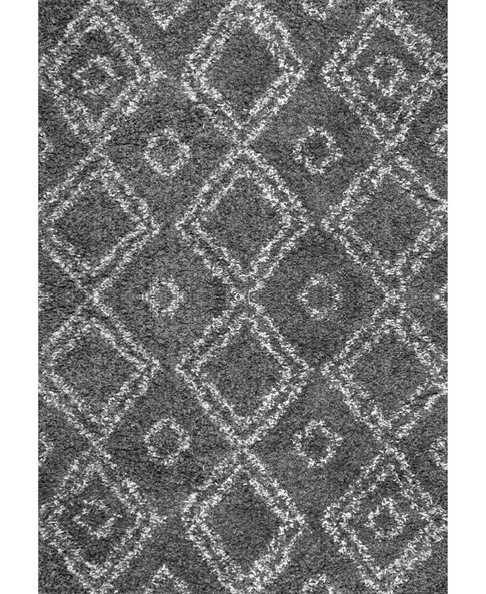 nuLoom Iola OZSG18B Gray 4' x 6' Area Rug