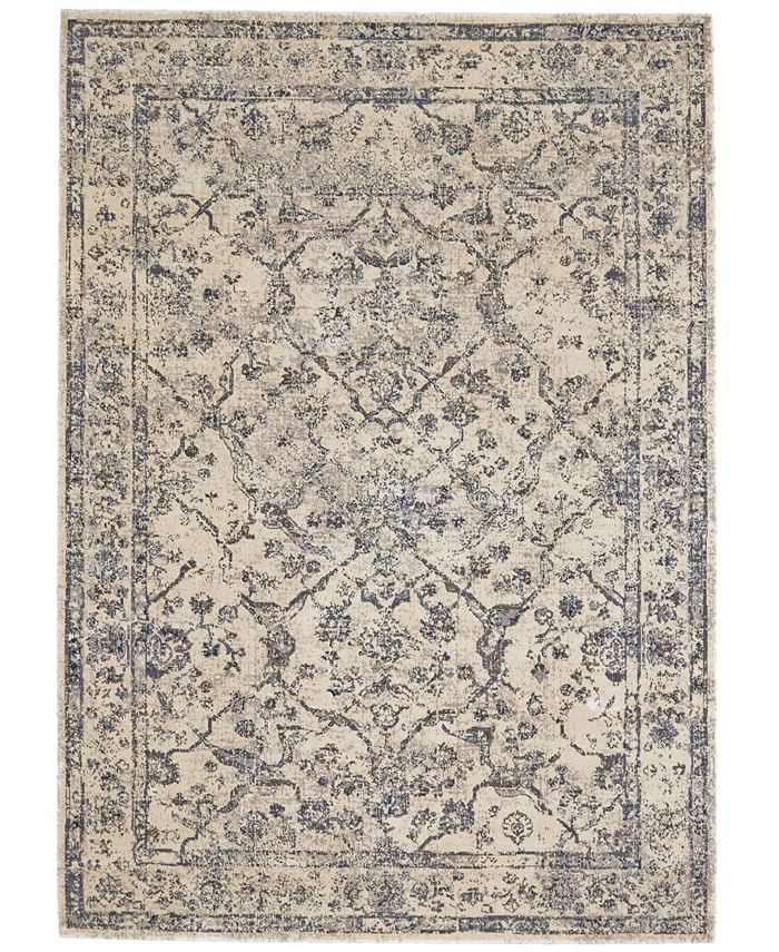 Simply Woven Lia R3275 Gray 5' x 7'6" Area Rug