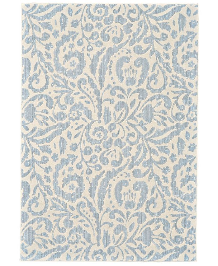 Simply Woven Joelle R3473 Mist 5'3" x 7'6" Area Rug