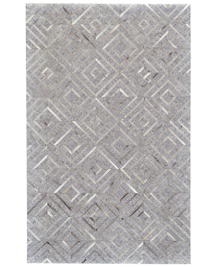 Simply Woven Lainey R0754 Gray 5' x 8' Area Rug