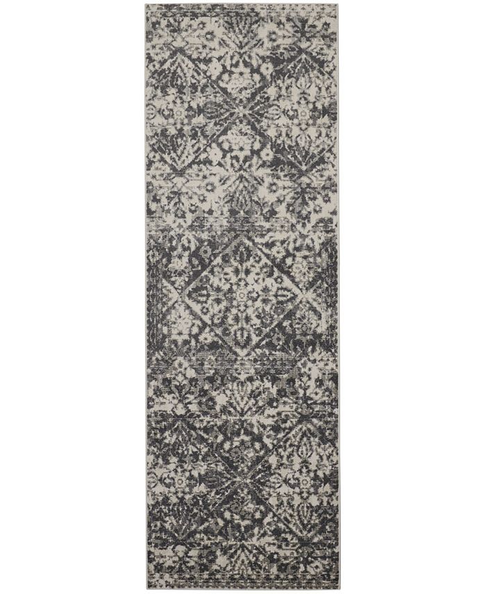 Simply Woven Kori R3876 Charcoal 7'10" x 11'" Area Rug