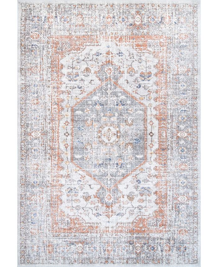 nuLoom Jacquie RZAB07C Silver 2'8" x 8' Runner Rug