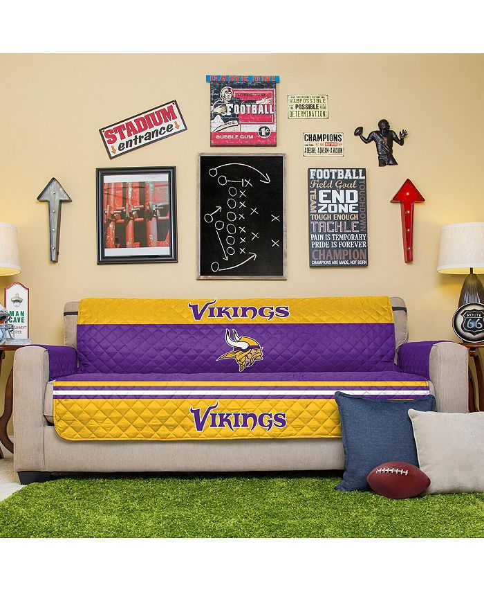 Pegasus Home Fashions Purple Minnesota Vikings Sofa Protector