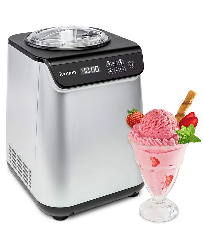 Ivation Automatic Ice Cream Maker Machine with Built-in Compressor