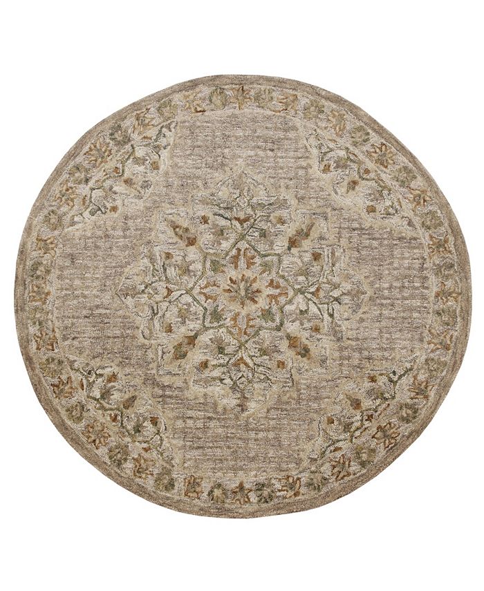 LR Home Sweet SINUO54120 4' x 4' Round Area Rug