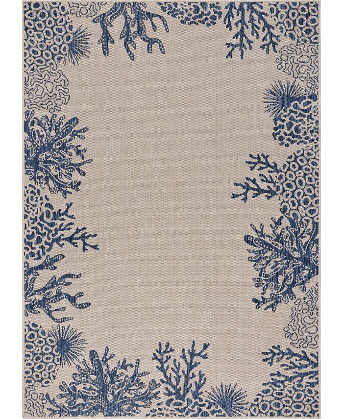 LR Home Sean SEADE81873 1'10" x 3' Outdoor Area Rug