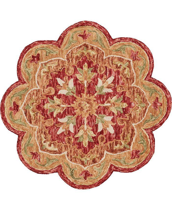 LR Home Sweet SINUO54110 4' x 4' Round Area Rug