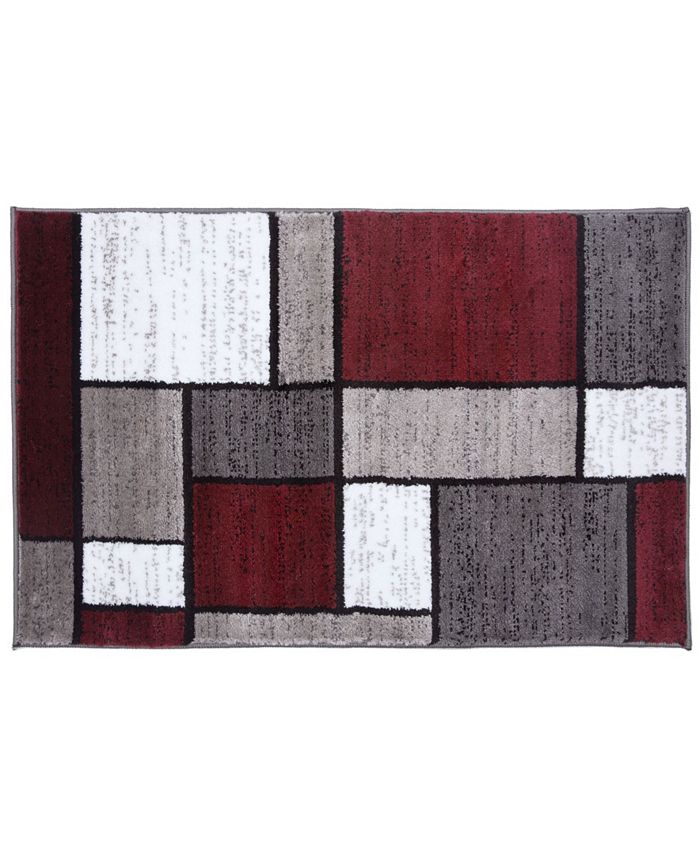 Main Street Rugs Montane Mon106 Red 2' x 3' Area Rug