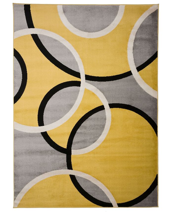 Main Street Rugs Alba Alb368 Yellow 2' x 3' Area Rug