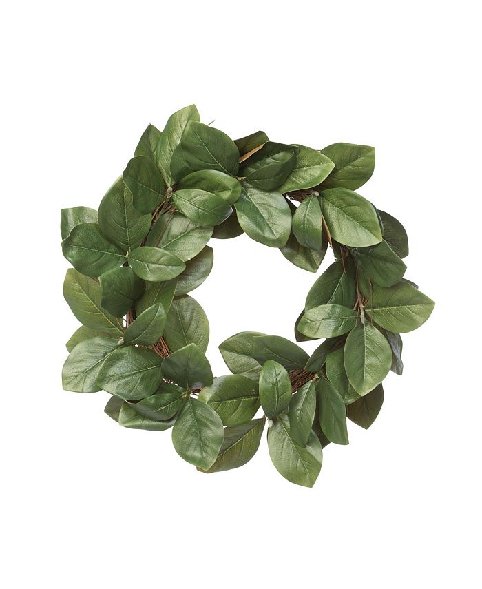 Park Hill Collection Magnolia Leaf and Twig Wreath