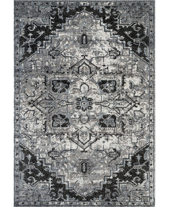 Amer Rugs Alexandria ALX-49 Ivory/Gray 2' x 6' Runner Rug