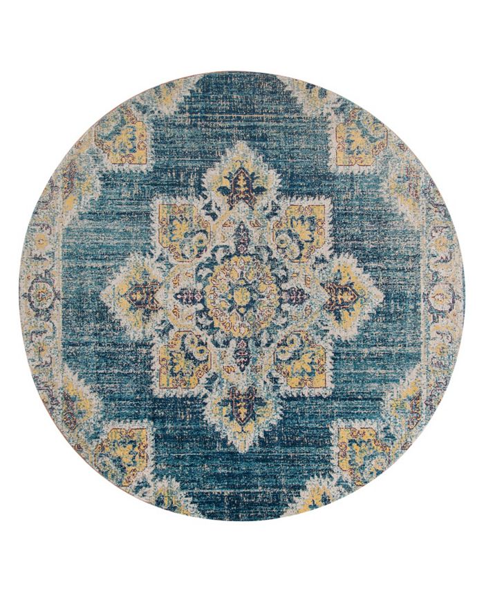 Amer Rugs Eternal ETE-22 Turquoise 6'7" Round Rug