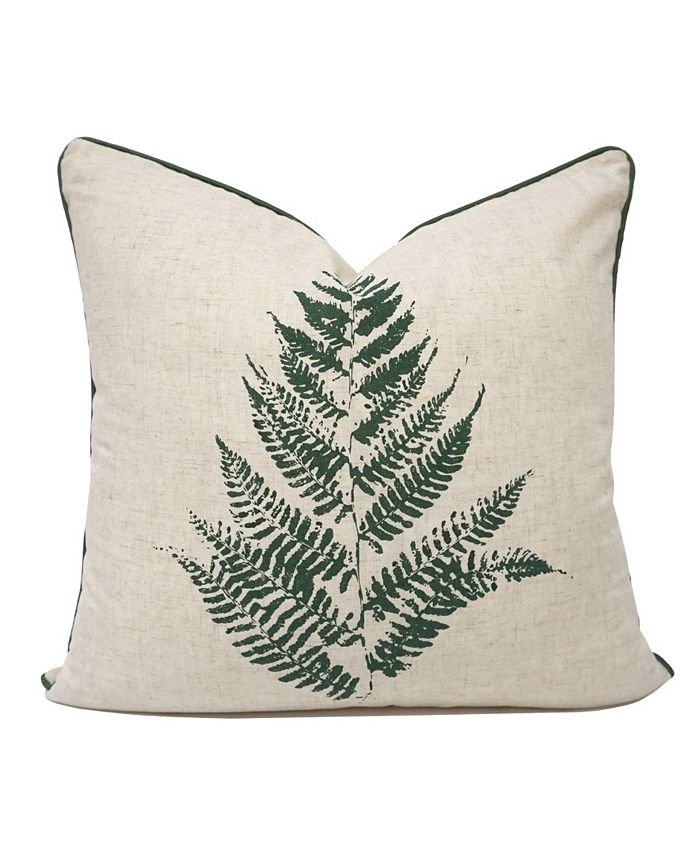 Millihome Fern Print Decorative Pillow, 20" x 20"